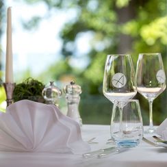 Hotel Hohe Wacht, Restaurant, eingedeckter Tisch